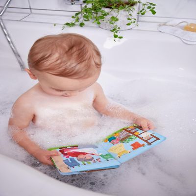HABA Animal Wash Day - Magic Bath Book - Wipe with Warm Water and the "Muddy" Pages Come Clean Image 2