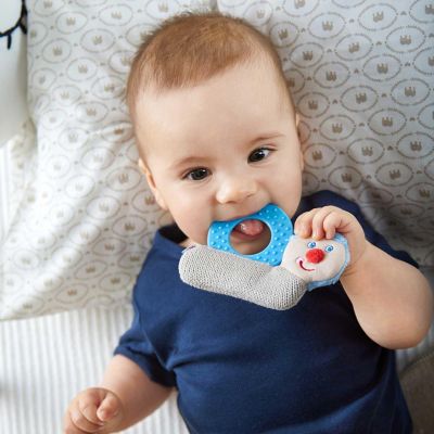 HABA Chomp Champ Snail Plush and Silicone Teether Image 2