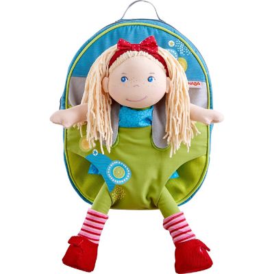 HABA Doll Backpack Summer Meadow for 12" soft dolls with Extra Storage Space for Toys or Accessories Image 2