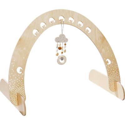 HABA Dots Play Gym - Space Saving Natural Wooden Arch for Dangling Elements Image 1