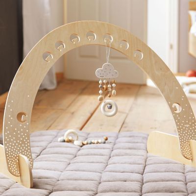 HABA Dots Play Gym - Space Saving Natural Wooden Arch for Dangling Elements Image 3