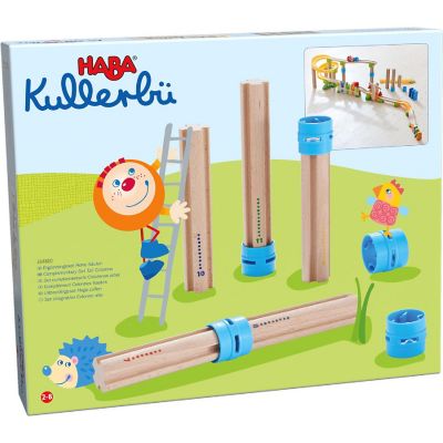 HABA Kullerbu Expansion Set - Tall Columns - 10 Piece Set for Creating Extra Tall Ball Track Layouts Image 2