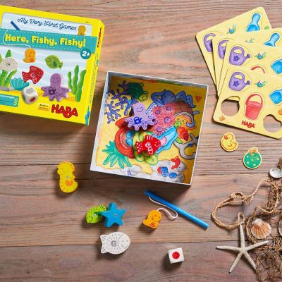 HABA My Very First Games - Here Fishy Fishy! Magnetic Fishing Game (Made in Germany) Image 1