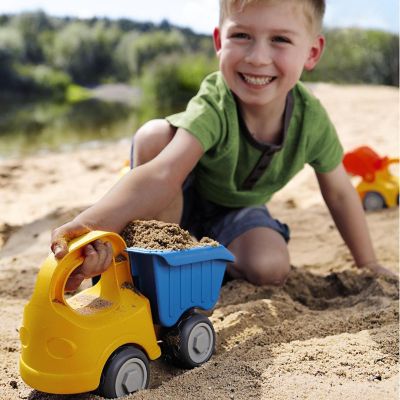 Haba Sand Play Dump Truck for Transporting and Unloading Dirt or Sand at the Beach or in the Backyard - 18 Months and Up Image 3