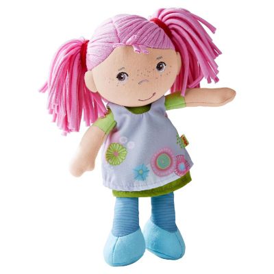 HABA Soft Doll Beatrice 8" - First Baby Doll with Pink Pigtails for Ages 6 Months and Up. Image 1