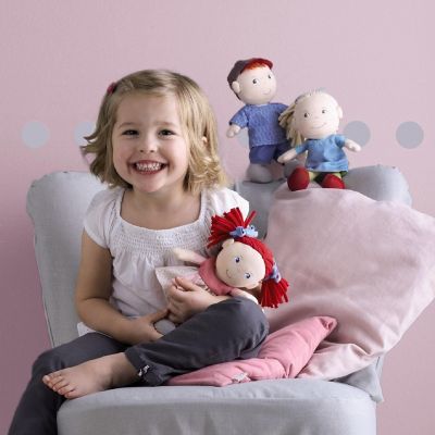HABA Soft Doll Mirle 8" - First Baby Doll with Blonde Pony Tail for Ages 6 Months + Image 3