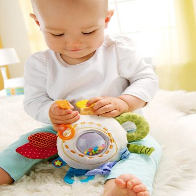 HABA Teether Cuddly Rainbow Round - Soft Activity Toy with Rattling &amp; Teething Elements Image 2