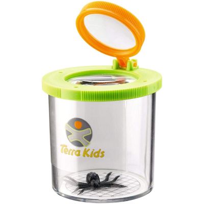 HABA Terra Kids Beaker Magnifier Clear Bug Catcher with two Magnifying Glasses for Children's Nature Exploration Image 1