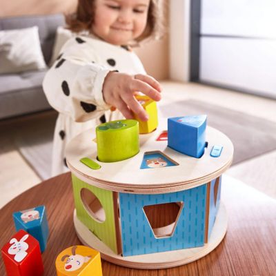 HABA Wooden Shape Sorting Box Favorite Animals Image 1