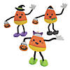 Halloween Candy Corn Characters in Costume Craft Kit - Makes 12 Image 1