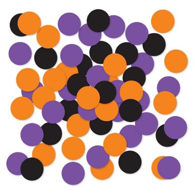 Halloween Confetti Orange Black, 180-Pack Image 1