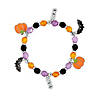 Halloween Enamel Charms & Plastic Beads Bracelet Craft Kit  - Makes 12 Image 1