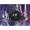 Halloween Fuzzy Black Stuffed Spiders - 12 Pc. Image 1