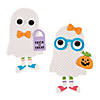 Halloween Ghost Kid Magnet Craft Kit - Makes 12 Image 1