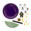 Halloween Ghost Scene Paper Plate Craft Kit - Makes 12 Image 1