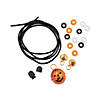 Halloween Jack-O&#8217;-Lantern Jingle Bell Beaded Necklace Craft Kit - Makes 12 Image 1