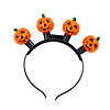 Halloween Jack-o&#8217;-Lantern Light-Up Head Boppers - 6 Pc. Image 1