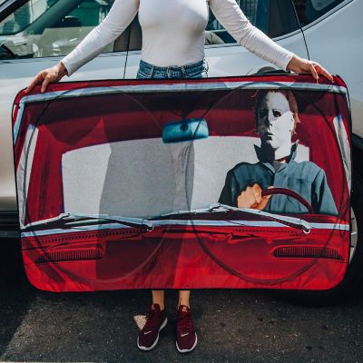 Halloween Michael Myers Sunshade for Car Windshield  64 x 32 Inches Image 3