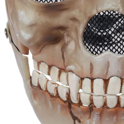 Halloween Scary Mask Skull Head Mask with Moving Jaw Image 3