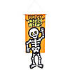 Halloween Skeleton Dangle-Leg Door Sign Image 1