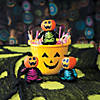 Halloween Spookadelic Stuffed Skeletons with Jack-O'-Lantern Head - 12 Pc. Image 1