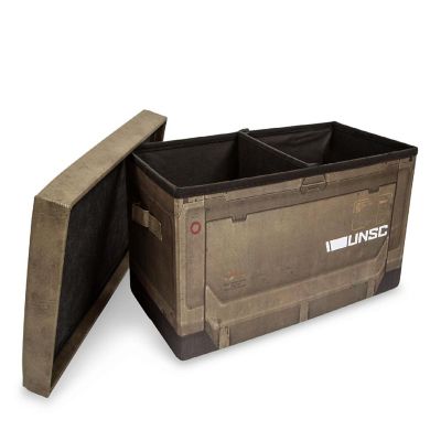 HALO Ammo Crate Collapsible Storage Bin Chest Organizer w/ Lid  24 x 12 Inches Image 1
