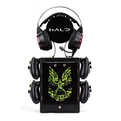 Halo Game Locker, Controller Holder, and Headset Stand Image 1
