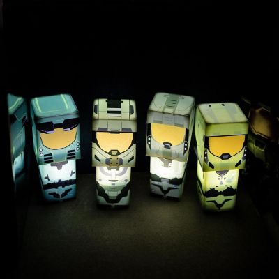 HALO Green Master Chief Evolved Mini Figural Mood Lights  Set of 4 Image 1