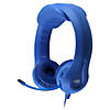 HamiltonBuhl Kid's Flex-Phones TRRS Headset with Gooseneck Microphone, Blue Image 2