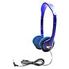 HamiltonBuhl Kids On-Ear Blue Stereo Headphone, Pack of 3 Image 2