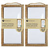 Hampton Art Framed Enamel Craft Me 8"x 15" White/Rustic 2pc Image 1