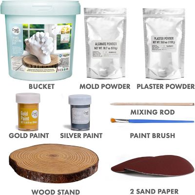 Hand Casting Kit by Craft It Up! DIY Plaster Molding Sculpture Kit, Hand Holding Craft for Adults Image 3
