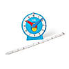 Hand2Mind Magnetic Demonstration Advanced NumberLine Clock Image 3