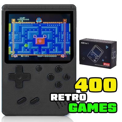 Handheld Portable Game Console 400 Retro Video Games Black Image 1