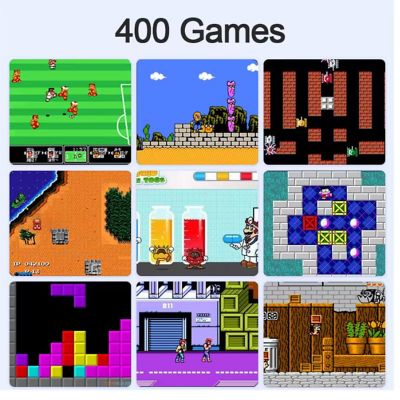 Handheld Portable Game Console 400 Retro Video Games Black Image 3