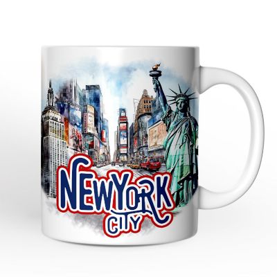 Handmade Artistic New York City Mug Image 1