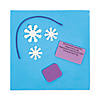 Handprint Snowflake Picture Frame Christmas Ornament Craft Kit - Makes 12 Image 1