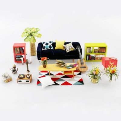 HandsCraft DIY 3D Dollhouse Puzzle - Locus' Sitting Room Image 1