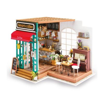 HandsCraft DIY 3D Dollhouse Puzzle - Simon's Coffee Image 1