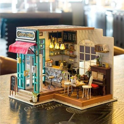 HandsCraft DIY 3D Dollhouse Puzzle - Simon's Coffee Image 1