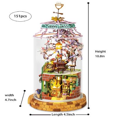 HandsCraft DIY 3D Mysterious World Clear Tower - Magical Cafe 151 pieces Image 2