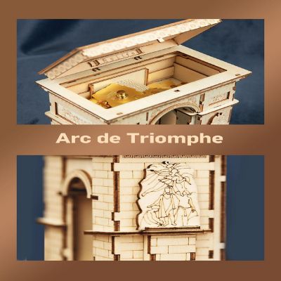 HandsCraft DIY 3D Wood Puzzle - Arc De Triomphe - 118pcs Image 1