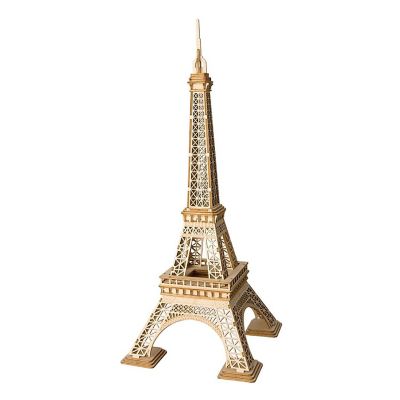 HandsCraft DIY 3D Wood Puzzle - Eiffel Tower - 121pcs Image 1