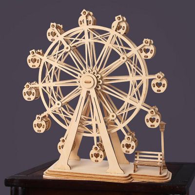 HandsCraft DIY 3D Wood Puzzle - Ferris Wheel - 120pcs Image 1