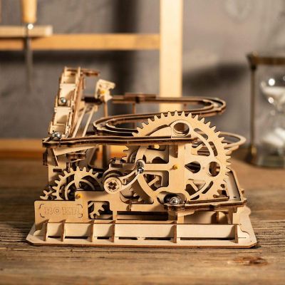 HandsCraft DIY 3D Wood Puzzle Marble Run: Waterwheel - 233 Pieces Image 1