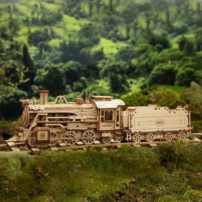 HandsCraft DIY 3D Wood Puzzle - Train Express - 308pcs Image 1