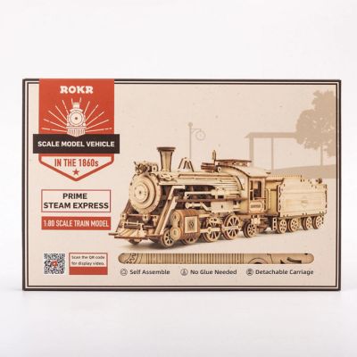 HandsCraft DIY 3D Wood Puzzle - Train Express - 308pcs Image 3