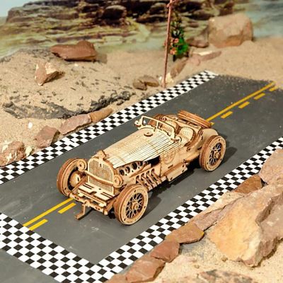 HandsCraft DIY 3D Wood Puzzle - V8 Grand Prix Car - 220pcs Image 1
