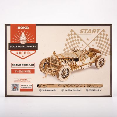 HandsCraft DIY 3D Wood Puzzle - V8 Grand Prix Car - 220pcs Image 3