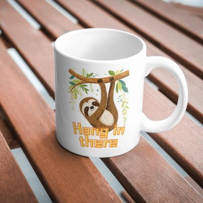 Hang in There Mug by Dancing Littles Jungle Image 2